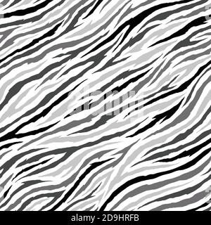 Zebra seamless pattern. Animal skin vector illustration pattern for surface, t shirt design, print, poster, icon, web, graphic designs. Stock Vector