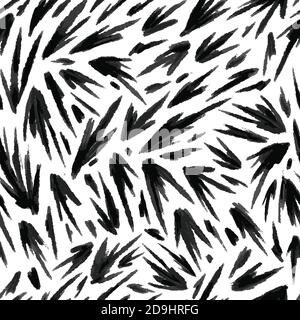 Abstract brush strokes seamless pattern. Vector illustration pattern for surface, t shirt design, print, poster, icon, web, graphic designs. Stock Vector