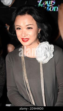 Chinese ballerina, modern dancer, choreographer and actress Jin Xing attends 2020 Shanghai Fashion Week in Shanghai, China, 11 October 2020. Stock Photo