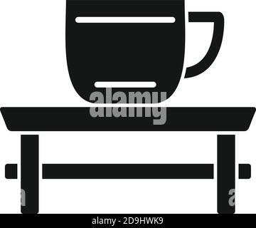 Tea ceremony table icon, simple style Stock Vector