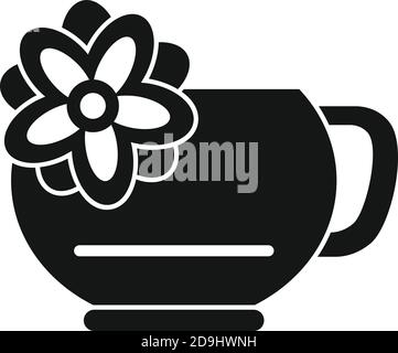 East tea ceremony icon, simple style Stock Vector