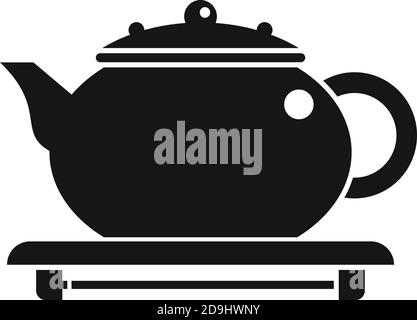 Tea ceremony icon, simple style Stock Vector