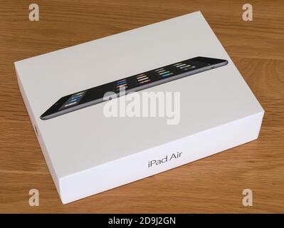 Apple iPad Air luxury product packaging box Stock Photo