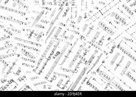 Music notes Black and White Stock Photos & Images - Alamy