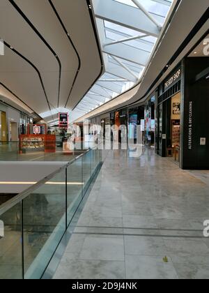 AUCKLAND, NEW ZEALAND - Nov 03, 2020: View of new gallery with transparent roof in Sylvia Park Shopping Centre mall Stock Photo