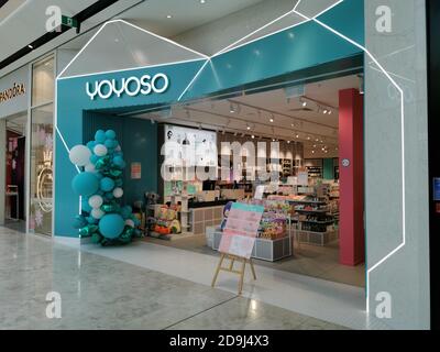 AUCKLAND, NEW ZEALAND - Nov 03, 2020: View of Yoyoso storin Sylvia Park Shopping Centre mall Stock Photo