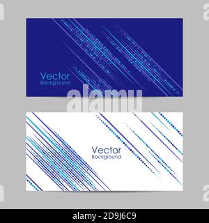 Set of banners with dots and lines Stock Vector
