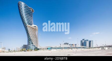 Capital Gate, Abu Dhabi Stock Photo