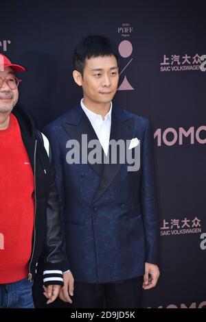 Chinese actor Zhang Yi makes his appearance in the Pingyao Crouching Tiger Hidden Dragon International Film Festival in Pingyao City, north China's Sh Stock Photo