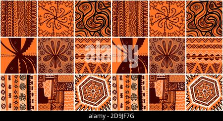 ETHNIC TREND PATTERN. PAINTWORK IN AFRICAN STYLE. PATTERN SEAMLESS ...