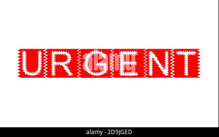 Rubber stamp with text urgent Stock Photo