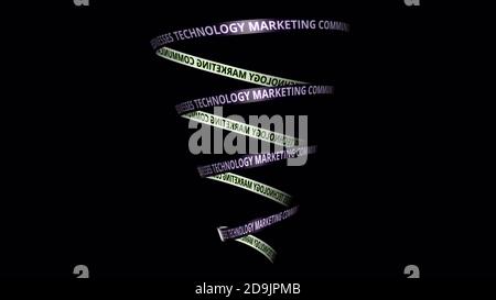 Presentation Concept of Global Businesses, technology, Marketing and communication. background for Business,technology and marketing related words in Stock Photo