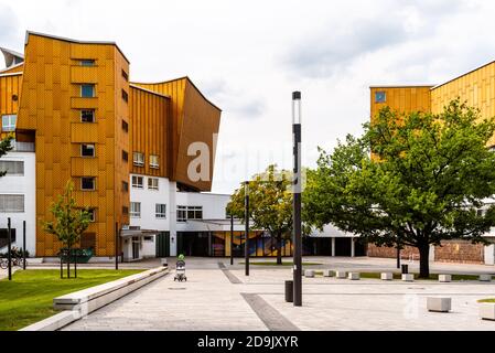 Berlin, Germany - July 28, 2019: Chamber Music Hall. It is a concert hall in Berlin home to the Berlin Philharmonic Orchestra. Hans Scharoun designed Stock Photo