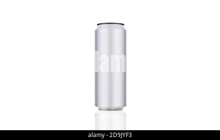 White can of great Belgium beer - Stella Artois - on white background. Alluminium can of Stella Artois beer on white background. 21.06.2019 Rostov-on Stock Photo