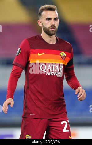 Rome, Italy. 05th Nov, 2020. Borja Mayoral of Roma reacts during the UEFA Europa League, Group Stage, Group A football match between AS Roma and CFR Cluj on November 5, 2020 at Stadio Olimpico in Rome, Italy - Photo Federico Proietti/DPPI/LM Credit: Paola Benini/Alamy Live News Stock Photo