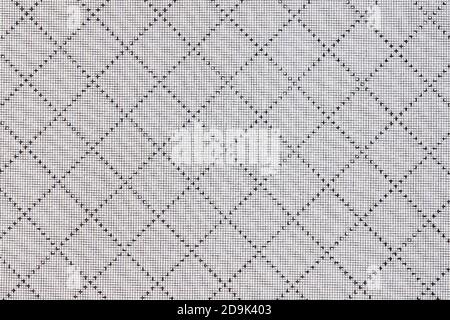 Mesh on the window, anti-dust. Modern Protection from smog, dust and allergens. anti-dust mesh macro view Stock Photo