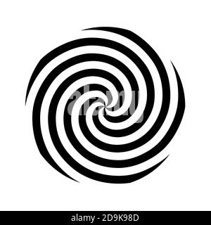 Hypnotic spiral icon Stock Photo