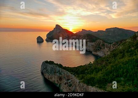 Mirador Es Colomer at Cap Formentor, Serra de Tramuntana, Mallorca, Balearic Islands, Spain Stock Photo