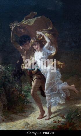 The Storm, Pierre-Auguste Cot, 1880, Metropolitan Museum of Art, Manhattan, New York City, USA, North America Stock Photo