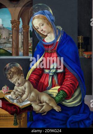 Madonna and Child, Filippino Lippi, 1483-1484, Metropolitan Museum of Art, Manhattan, New York City, USA, North America Stock Photo