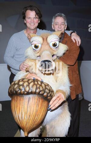 Scrat, the first character for Ice Age Live! A Mammoth Adventure is unveiled to the public, BFI IMAX, London. 25th April 2012 © Paul Treadway Stock Photo