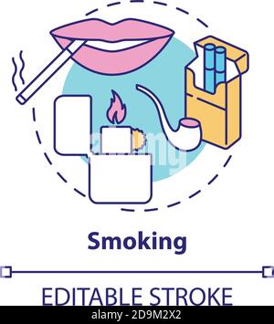 Smoking concept icon Stock Vector