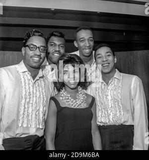 The super group of Tamla Motown Smokey Robinson and The Miracles in the early 1960s Stock Photo