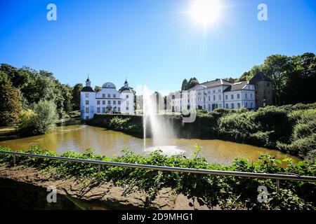 Essen, North Rhine-Westphalia, Ruhr Area, Germany, Borbeck Castle, photographed on the occasion of the Essen 2017 Green Capital of Europe. Stock Photo