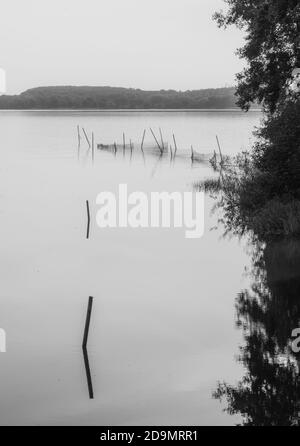 Beautiful scenery at a lake one of the latest days of summer. Picture ...
