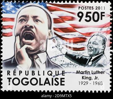 Martin Luther King Jr. on postage stamp of Togo Stock Photo Alamy