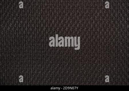 Black nylon fabric textured background with hexagonal shape Stock Photo