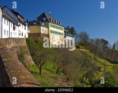 Europe, Germany, Hessen, Ederbergland, Kellerwald-Edersee Nature Park, town of Battenberg, view of the old town with the former hunting lodge Stock Photo