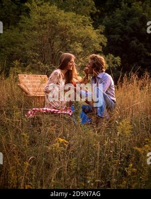 They love their romantic picnics. a happy young couple enjoying a