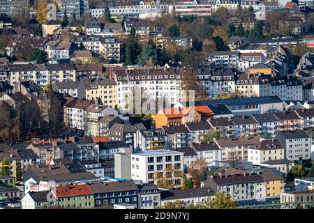 View over Wuppertal, to the north, Wuppertal Barmen, NRW, Germany Stock Photo