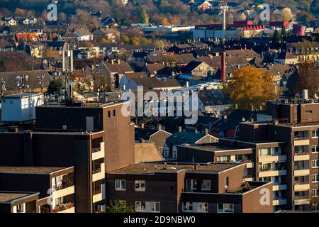 View over Wuppertal-Oberbarmen, eastern district of Wuppertal, NRW, Germany Stock Photo