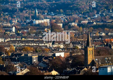 View over Wuppertal-Oberbarmen, eastern district of Wuppertal, NRW, Germany Stock Photo