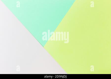 Pastel papers color background is nested backdrop flat lay. green, light green, pink Stock Photo