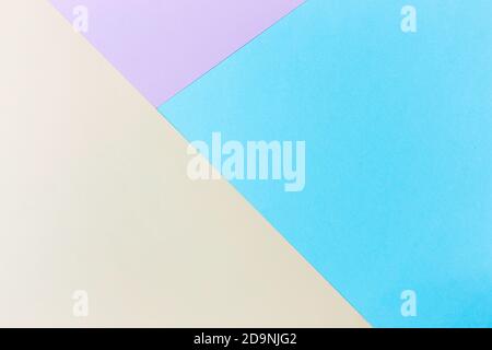 Pastel papers color background is nested backdrop flat lay. green, pink, blue Stock Photo
