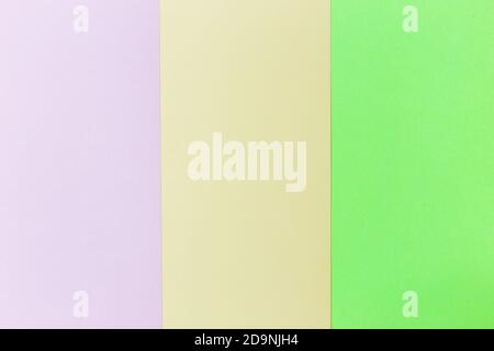 Pastel papers color background is nested backdrop flat lay. green, pink, orange Stock Photo