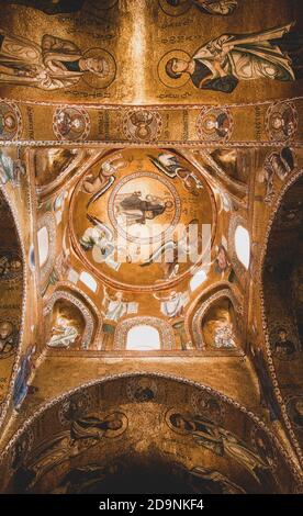 Chiesa della Martorana, church, Palermo, Sicily, capital, big city, Italy Stock Photo