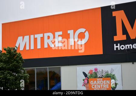 AUCKLAND, NEW ZEALAND - Nov 05, 2020: View of Mitre 10 Mhardware store in Botany Stock Photo