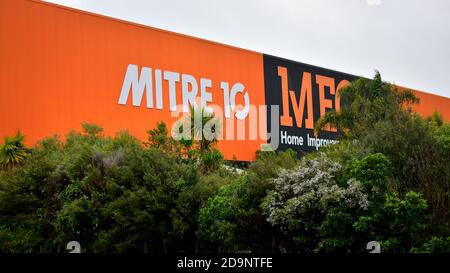 AUCKLAND, NEW ZEALAND - Nov 05, 2020: View of Mitre 10 Mhardware store in Botany Stock Photo