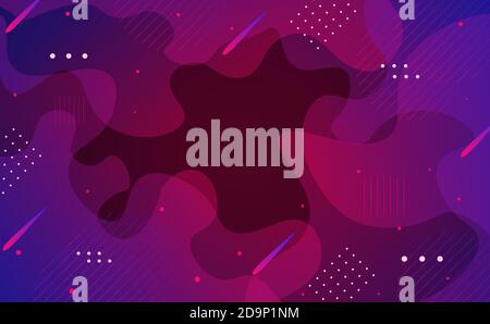 liquid abstract flow elements shape background.vector and illustration Stock Vector