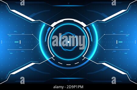 HUD panel User interface.Futuristic concept.vector and illustration Stock Vector