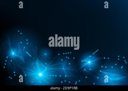Abstract futuristic connection.vector and illustration Stock Vector