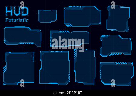 Futuristic HUD abstracts.Future theme concept background.vector and illustration Stock Vector
