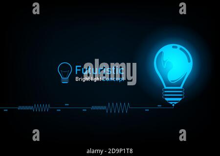 Abstract futuristic bright light concept.Future concept.vector and illustration Stock Vector