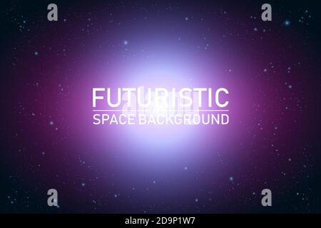 Abstract futuristic space perspective.space universe planet background.vector and illustration. Stock Vector