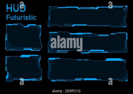 Futuristic HUD abstracts.Future theme concept background.vector and illustration Stock Vector