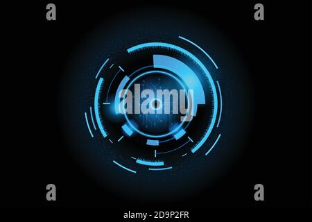 Futuristic abstract background .Future theme concept background.Data dashboard,Graph,Panel digital concept.vector and illustration Stock Vector
